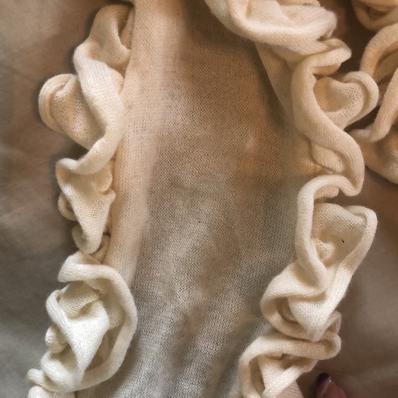 NWT Off White Ruffled Scarf by JCrew - Picture 2 of 5